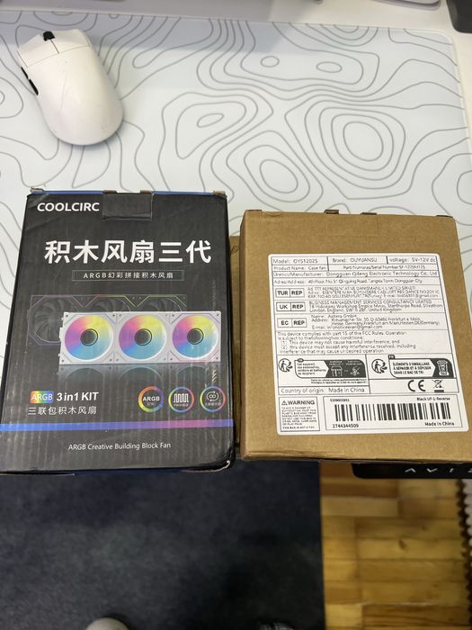 НОВЫЕ кулера для корпуса (5 reverse 1 positive)