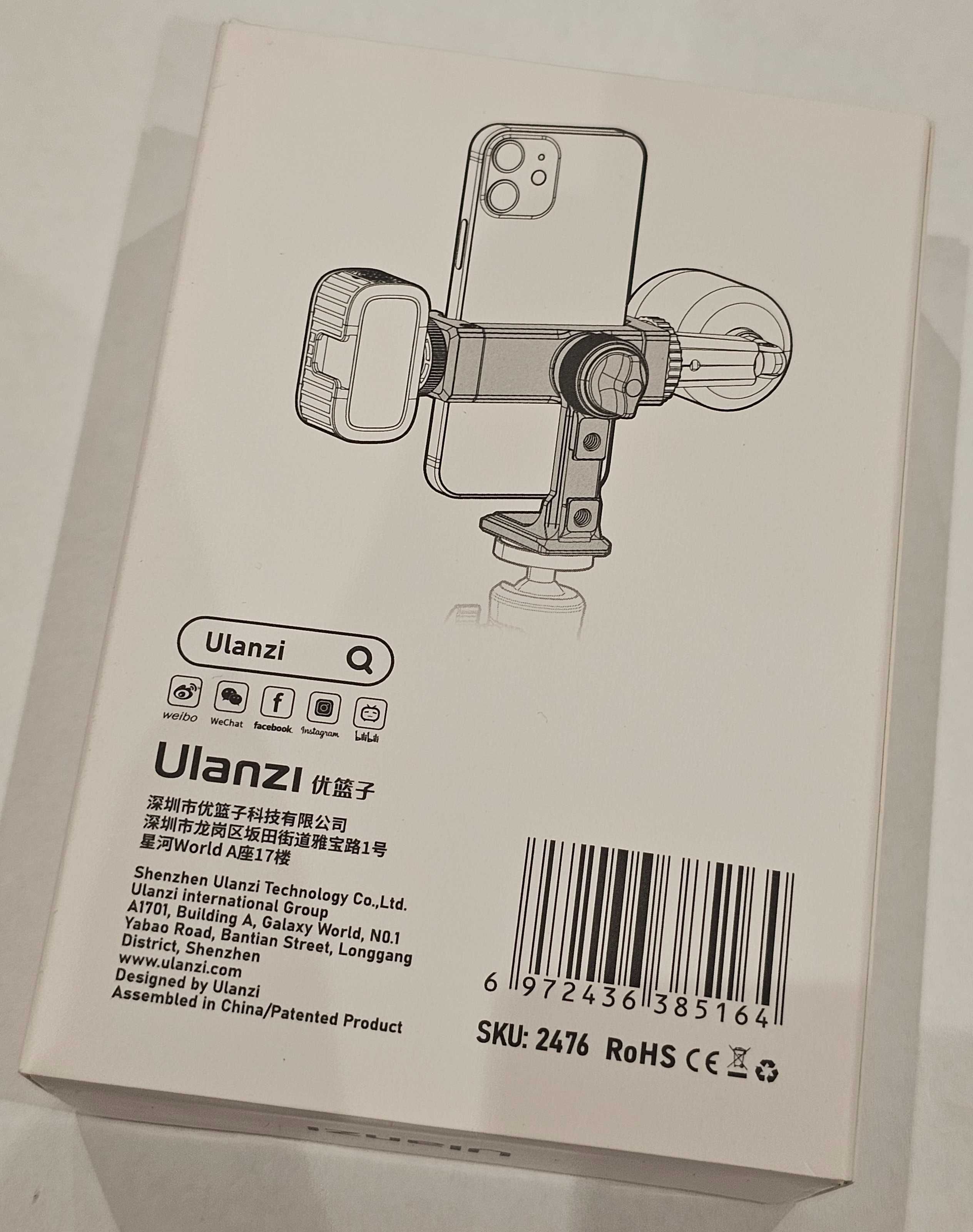 Uchwyt ULANZI ST-27 1/4" cala obrotowy 360 na Telefon Smartfon
