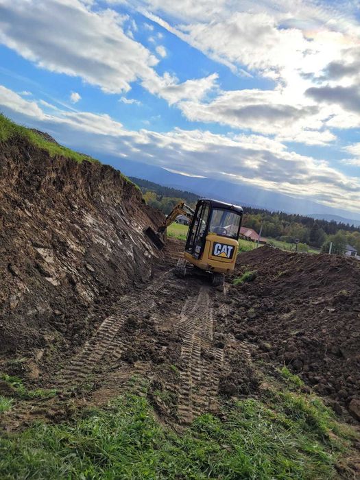 Prace ziemne MINIKOPARKĄ  usługi