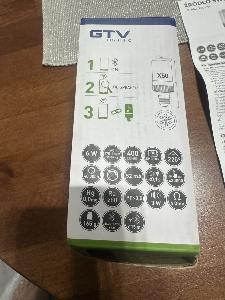 Żarowka glośnik bluetooth