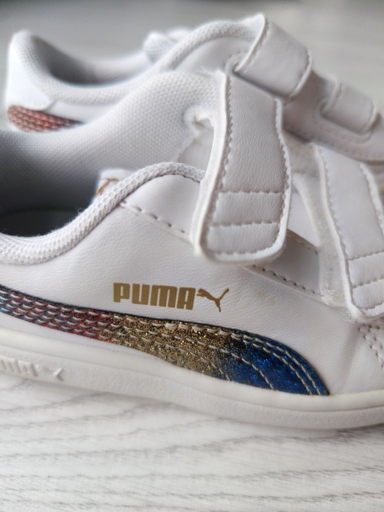 białe sneakersy dziecięce Puma Smash Olympic