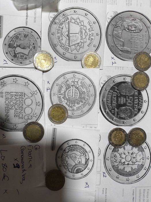 moedas de 2 euros comemorativas negociável