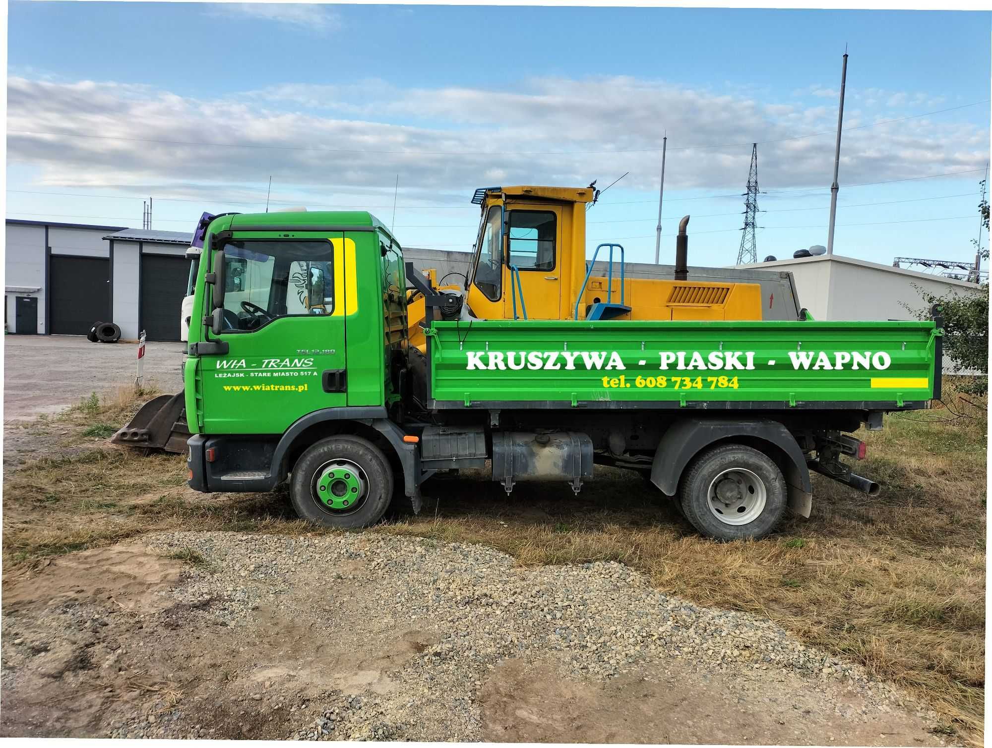 Wapno - magnezowe, węglanowe, kreda z transportem
