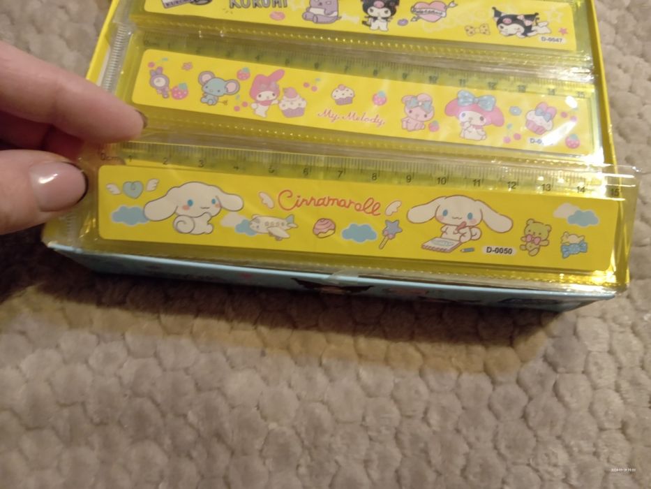 Linijka kuromi cinnamoroll my melody