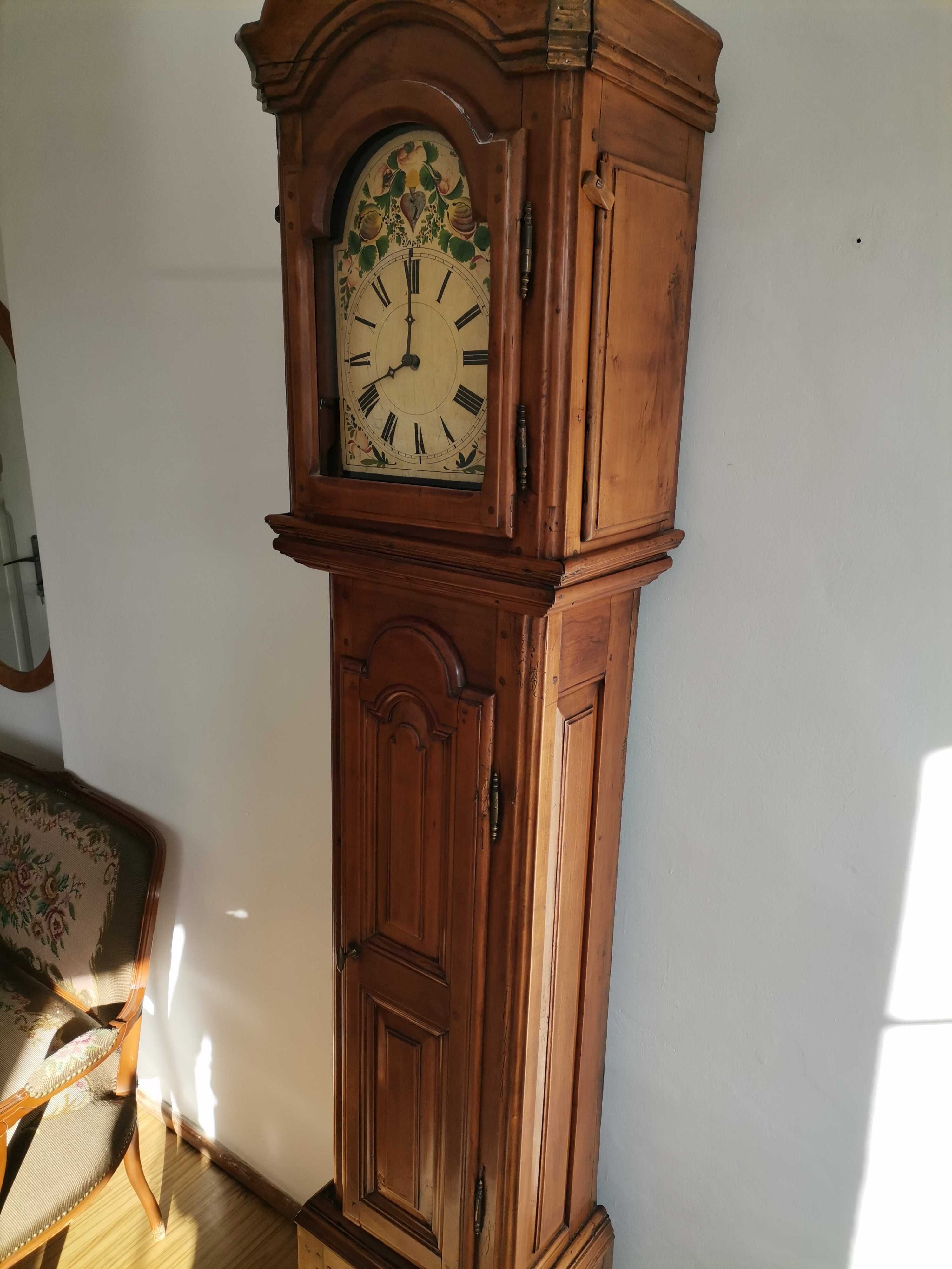 Zegar podłogowy Horloge debout-Longcase  1840/1860 r. Bretania