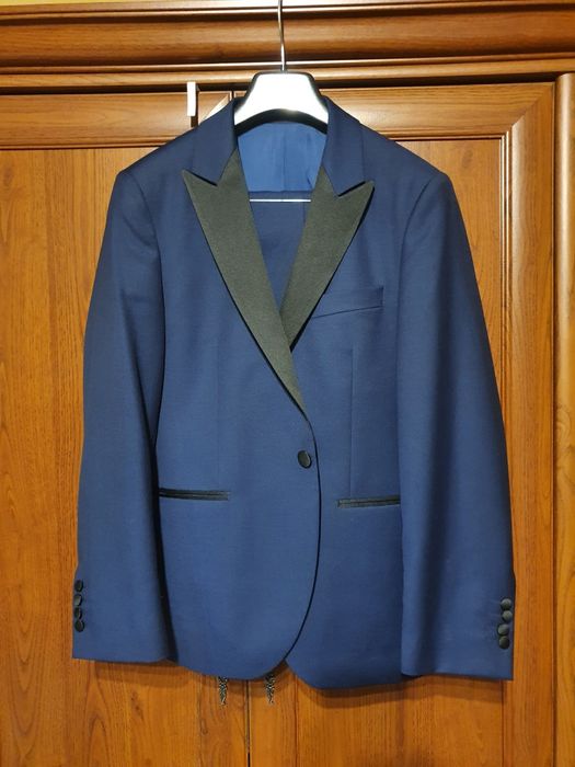LANCERTO Garnitur smokingowy Navy Lincoln