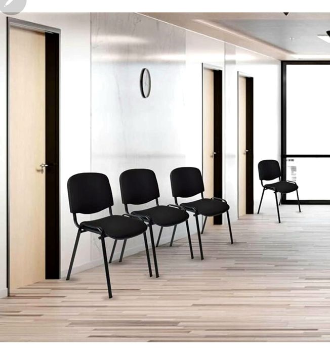 Krzesła konferencyjne 2szt, NOWE, czarne