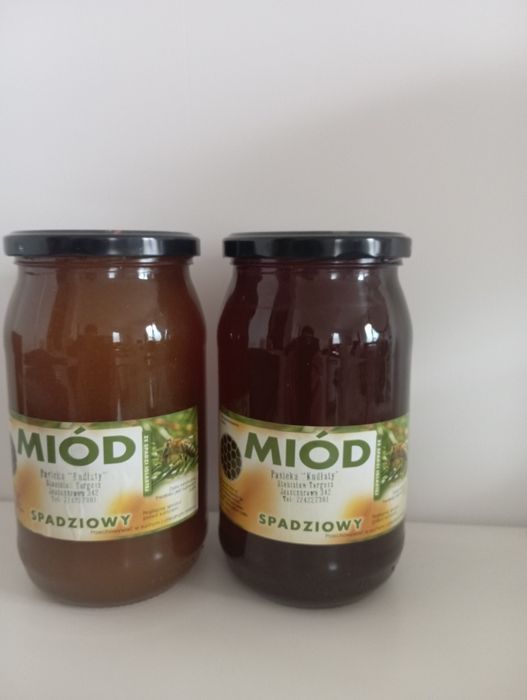 Miód miodek  spadziowy,  wielokwiatowy, nawlociowy
