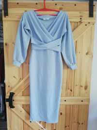Piękna sukienka maxi missguided S XS baby blue