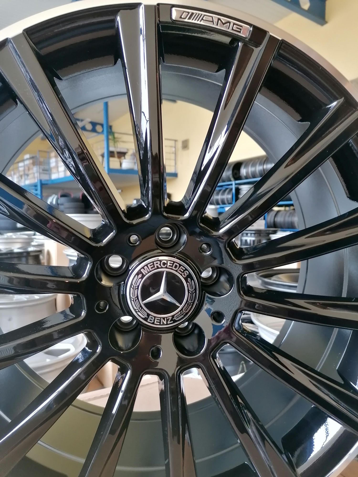 Felgi aluminiowe Mercedes AMG czarne 19" 5x112 dwie szerokości