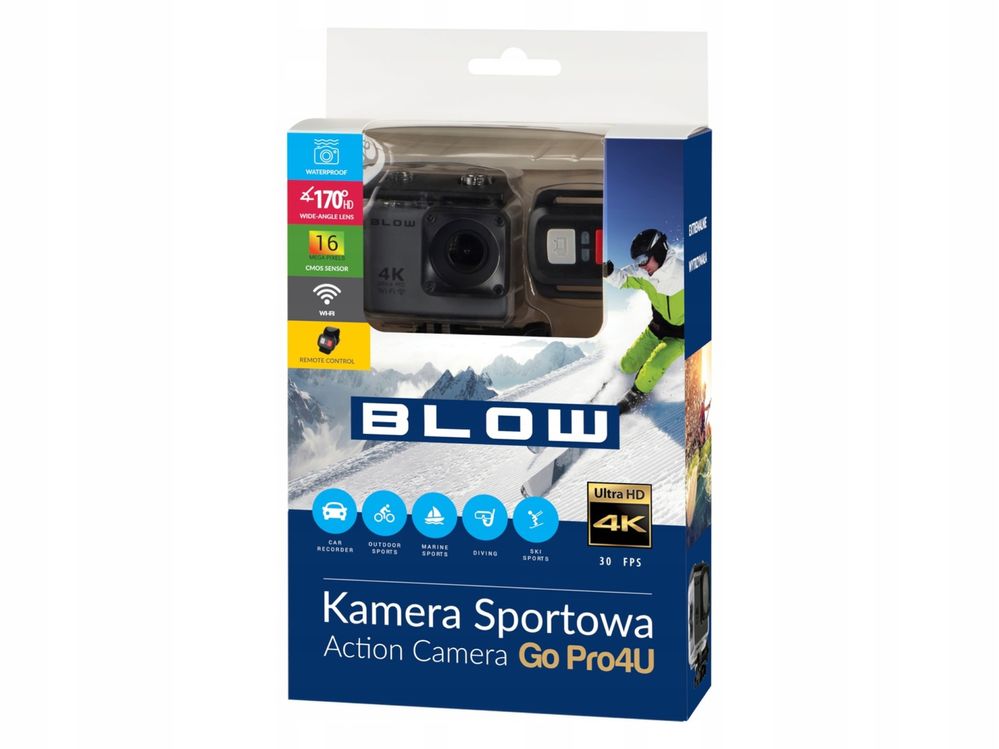 Kamera sportowa go pro zestaw