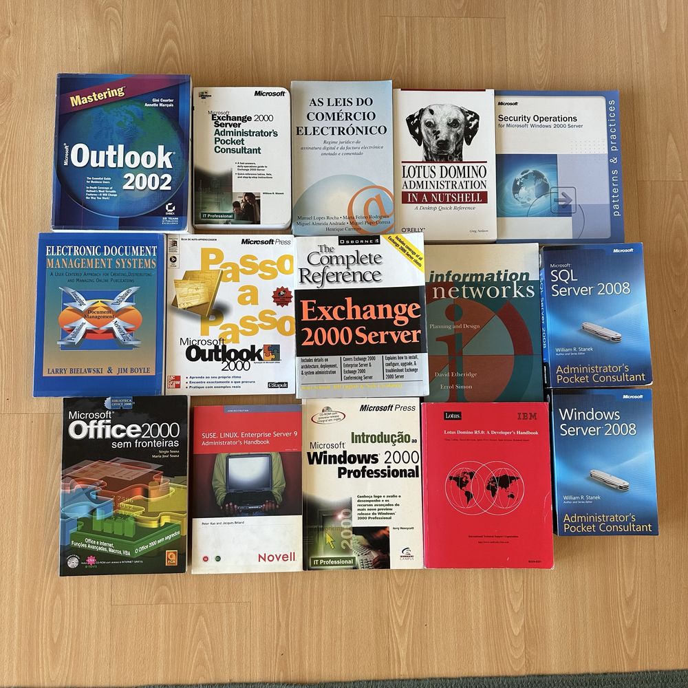 Conjunto de 15 livros de informatica