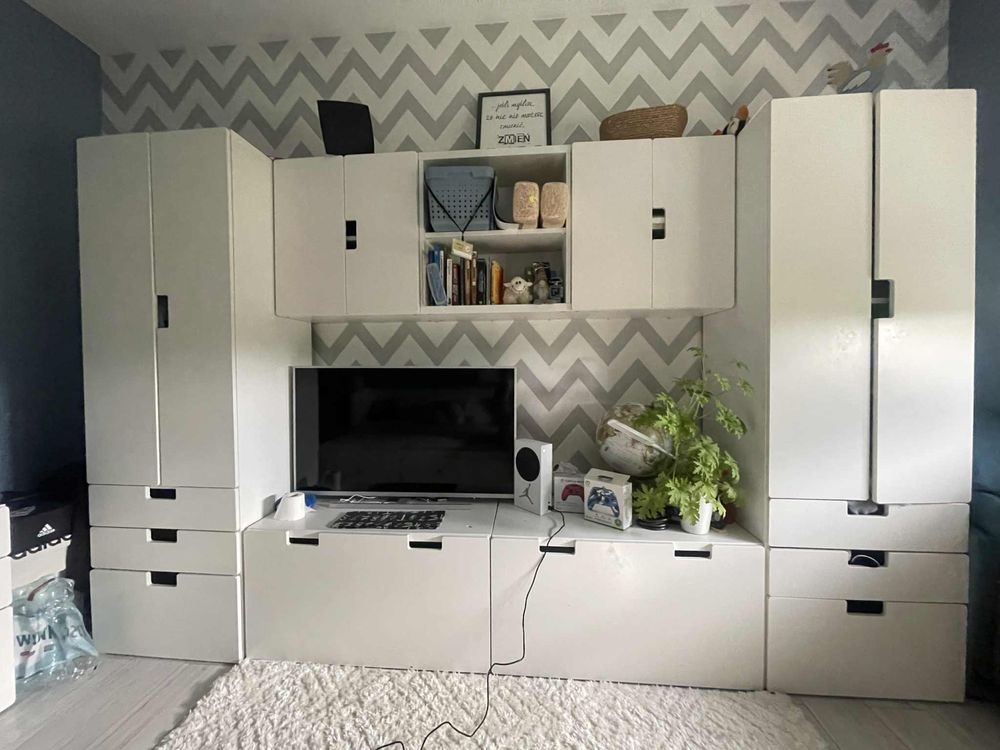 Meble Ikea scianka 2 komody z szufladami i biurko