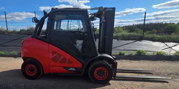 Wózek widłowy LINDE H50D-02 KONTENEROWY Triplex 2014r Diesel Kabina