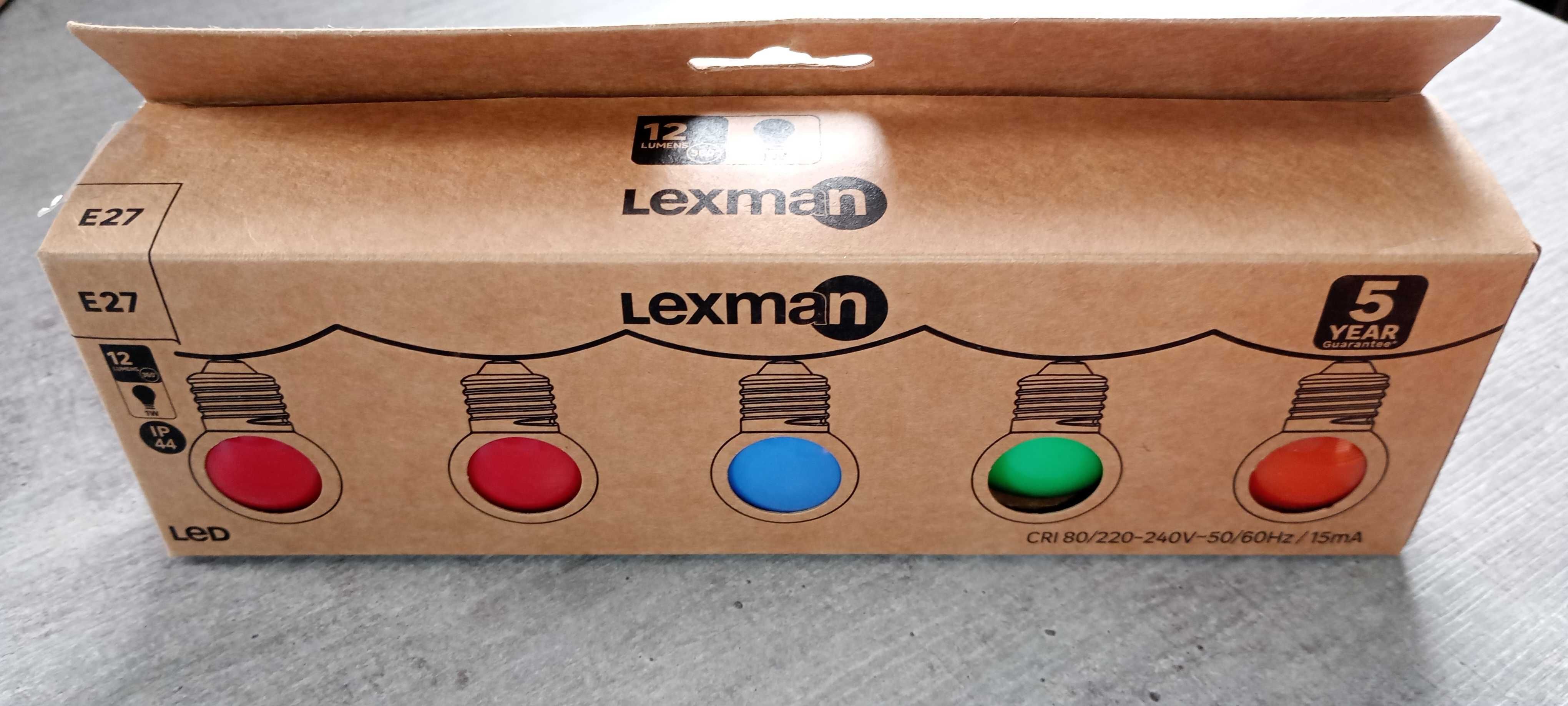 Lexman żarówki 5 szt. kolorowe