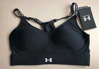 Under Armour czarny biustonosz sportowy XS 34