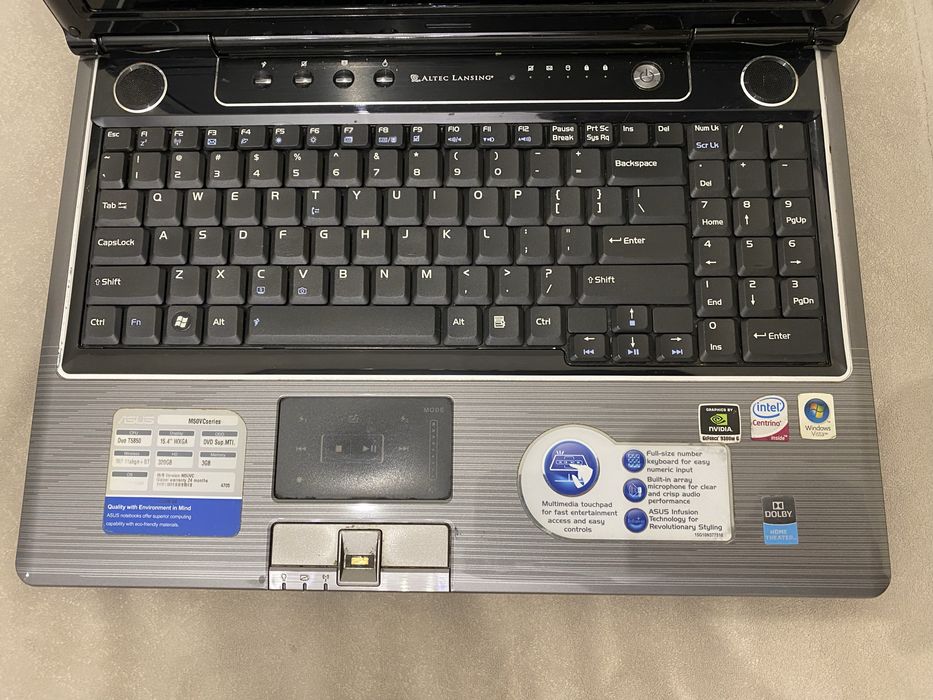Продам надійний ноутбук Asus x57v