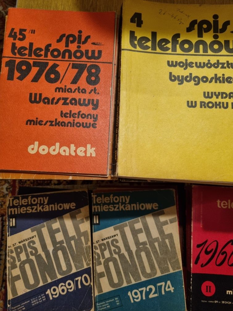 Książki telefoniczne 20szt.