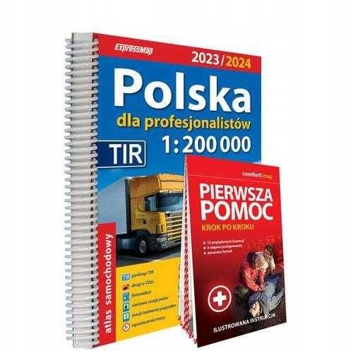 Polska Atlas sam dla profesjonalistów 1:200 000 + Pierwsza pomoc