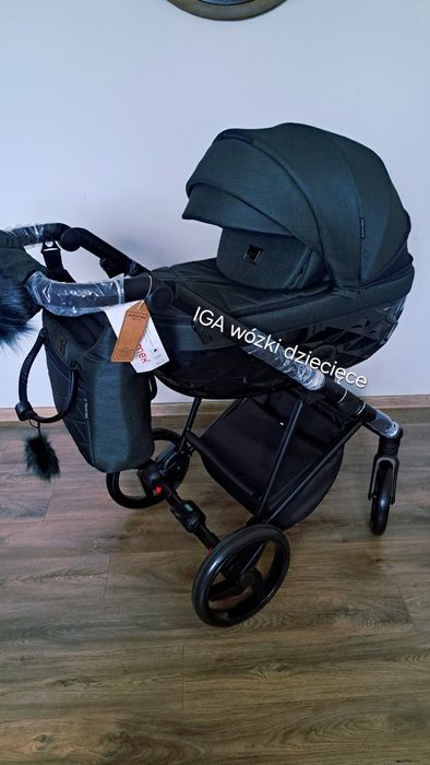 Wózek 2w1 Adamex Quantum Lux TK 105, butelkowa zielen