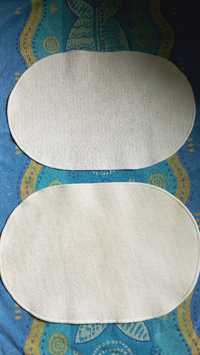 2 chodniczki dywaniki  lazienkowe kremowe 66/44cm
