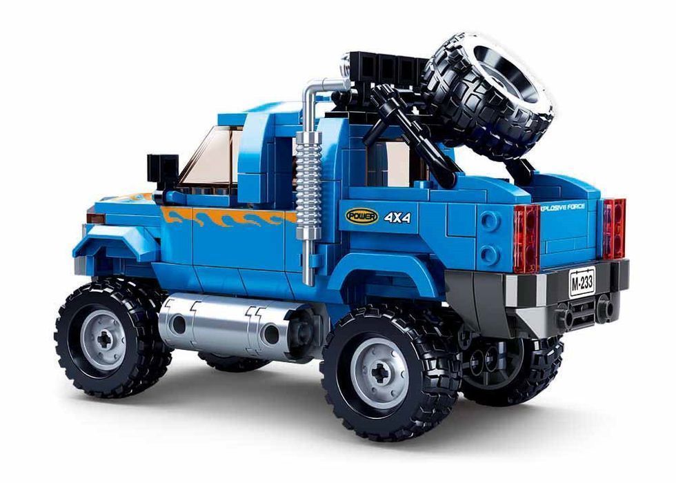 KLOCKI sluban samochód pojazd auto terenowe autko 363 el. KOMP. Z LEGO