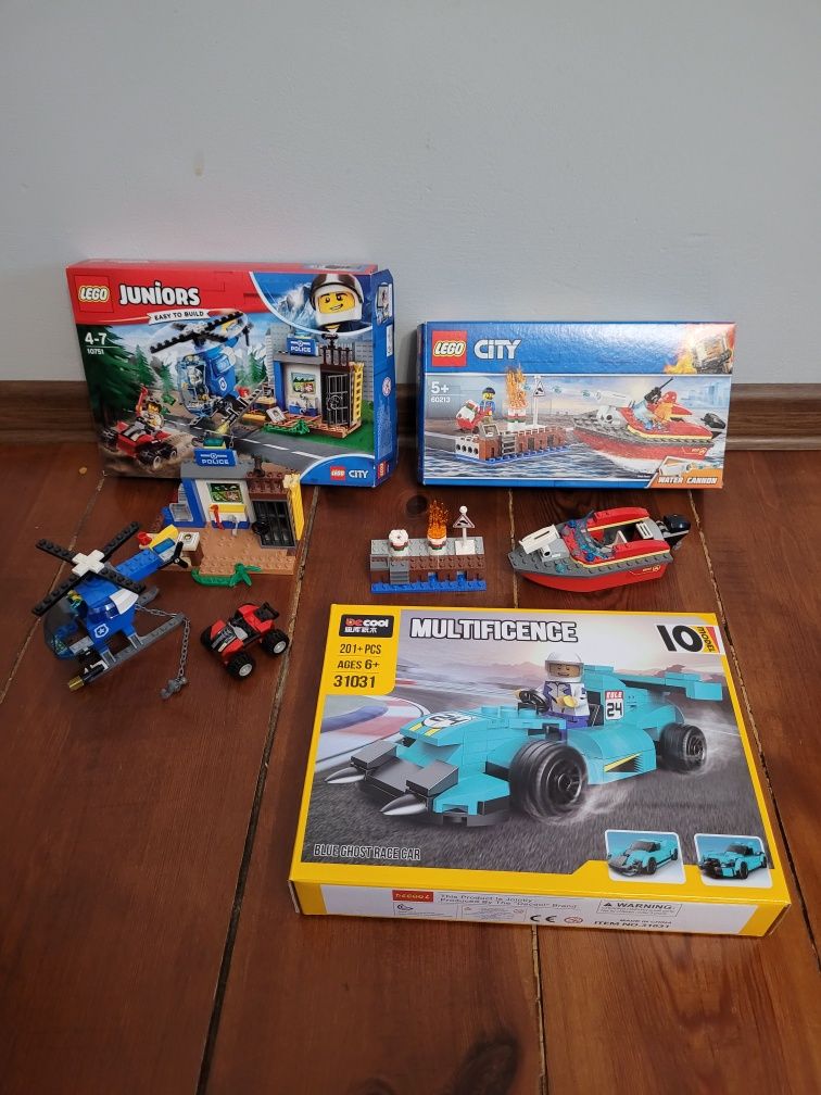 Zestaw klocki LEGO juniors 10751, city 60213 i inne