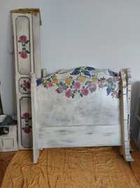 Łóżko dębowe z Francji vintage