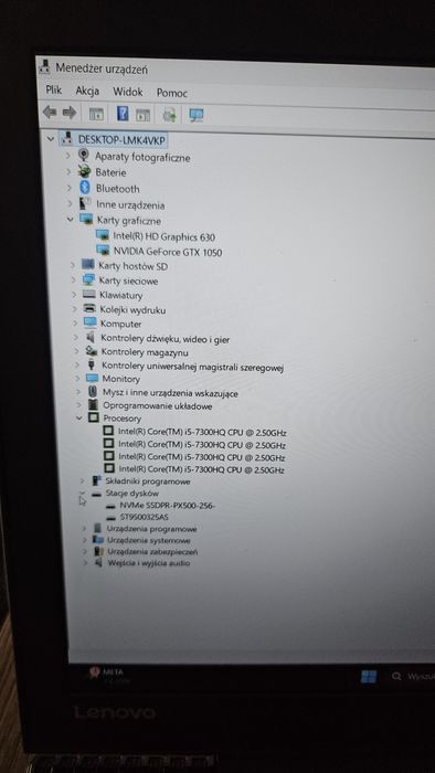 Laptop do gier GAMINGOWY Lenovo Legion Intel I5 16/256/500gb NVIDIA