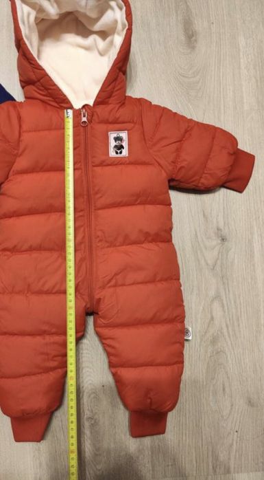 Kombinezon zimowy dziecięcy czerwony 0-3 miesiące