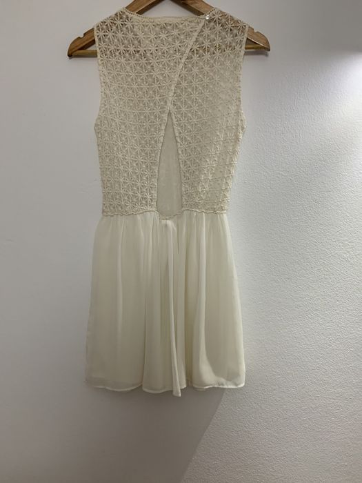 Vestido Branco Renda Zara