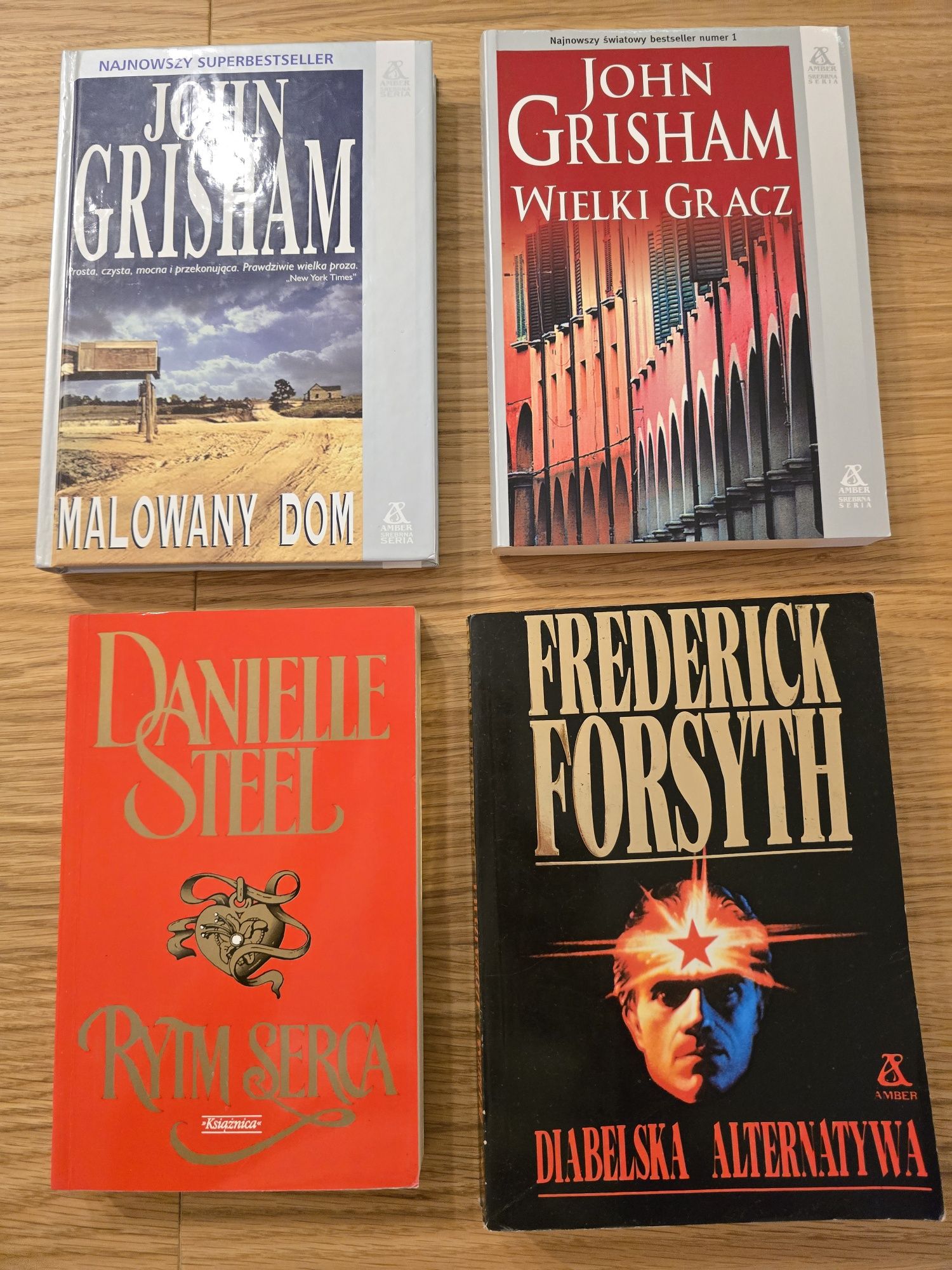 Książki J.Grisham,F.Forsyth,Danielle Steel
