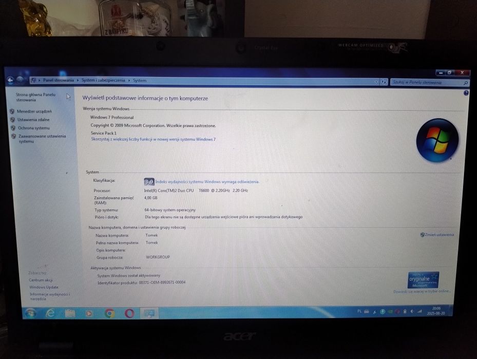 Laptop Acer Extensa