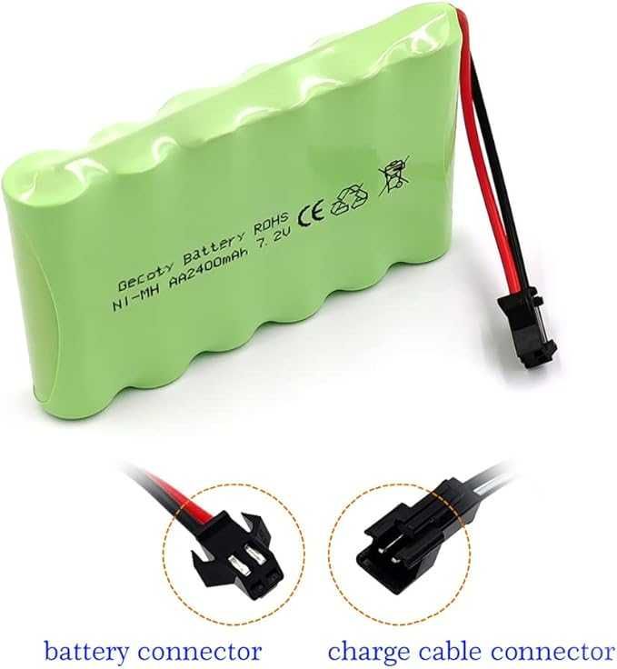 Akumulator Bateria Gecoty 7,2V NI-MH 2400mAh do zdalnych samochodów