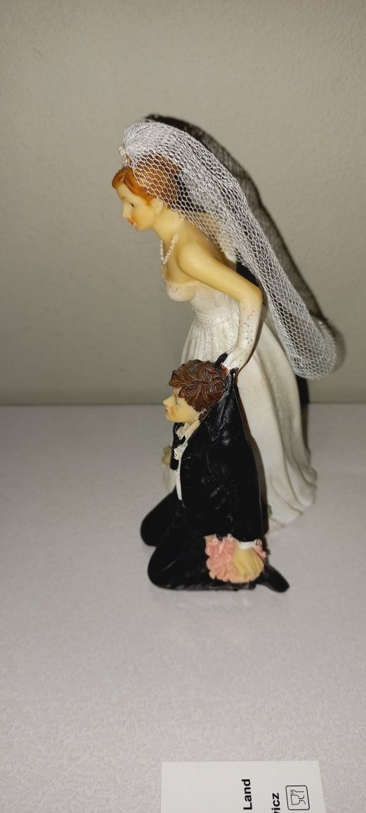 Figurka na tort ślubny topper