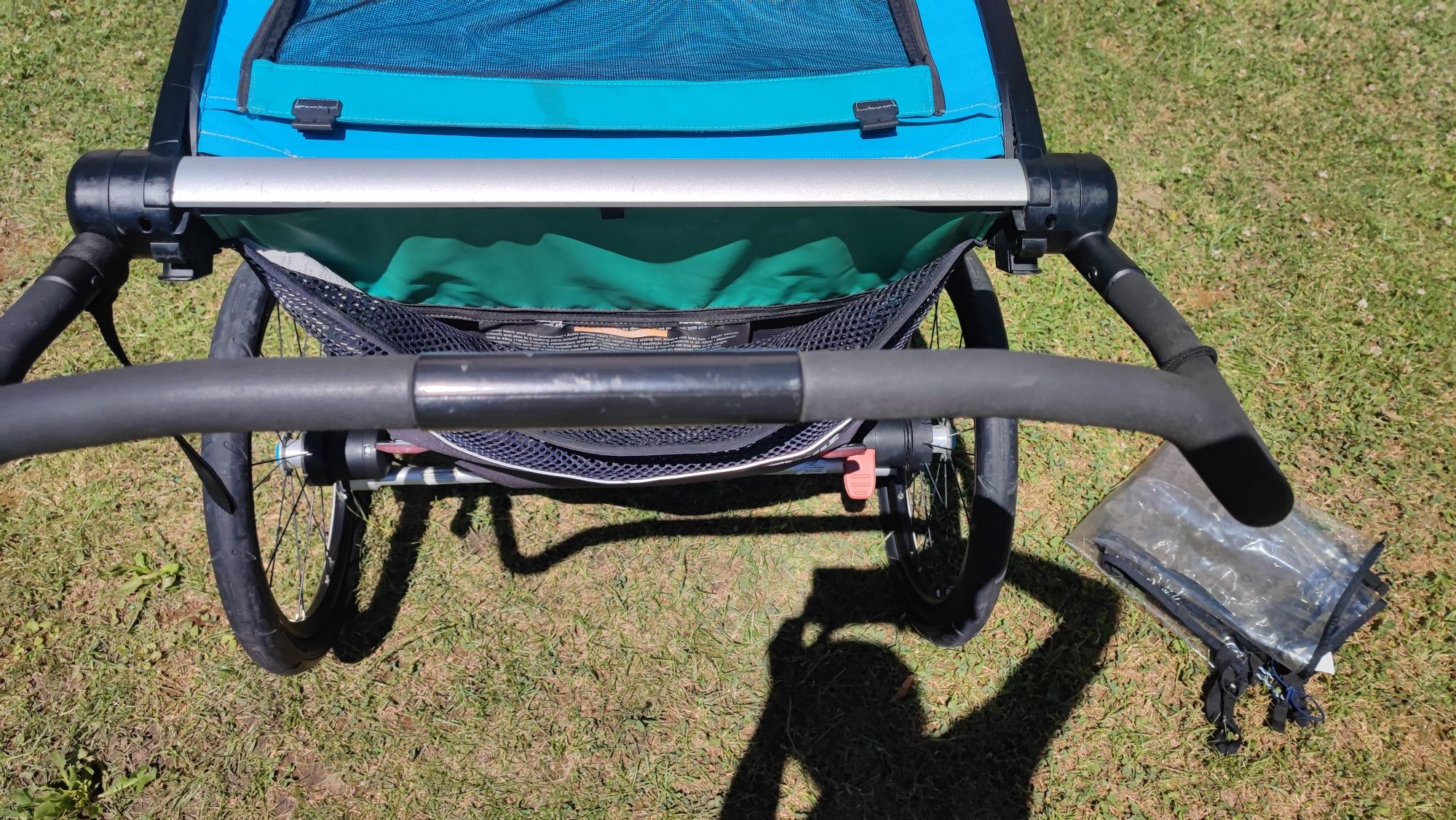 Przyczepka/ wózek Thule Chariot lite 2 dwu osobowa + osłonka przeciwde