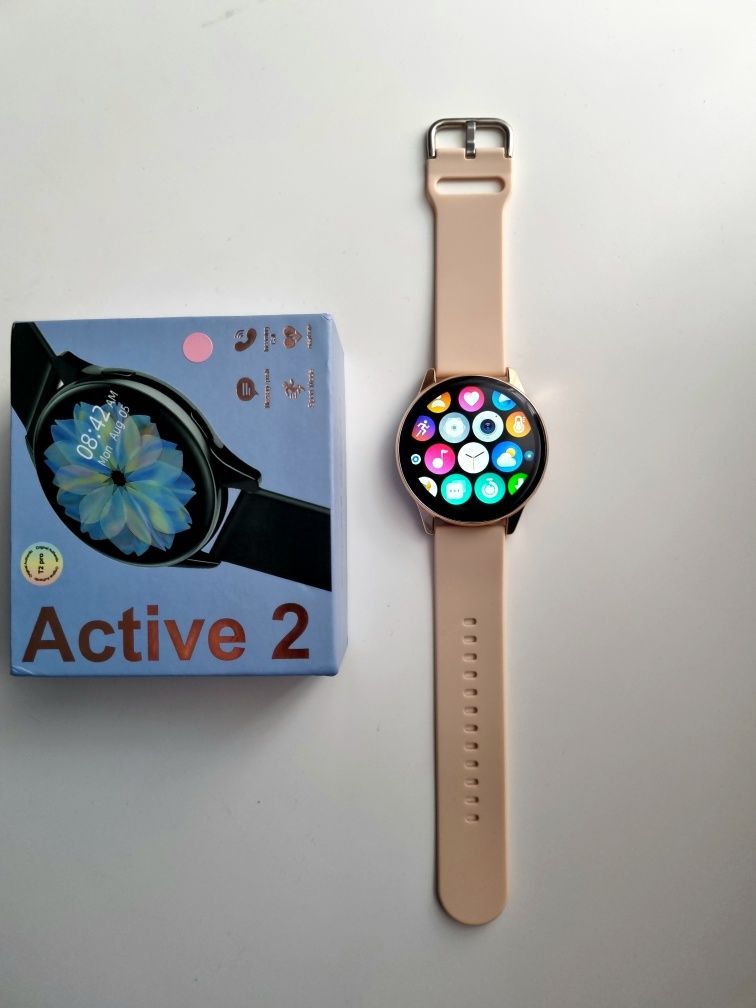 Smartwatch Złoty ZESTAW z ładowarką