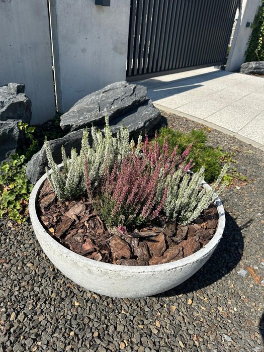 Donica półkula ovola misa betonowa donice betonowe duża osłonka