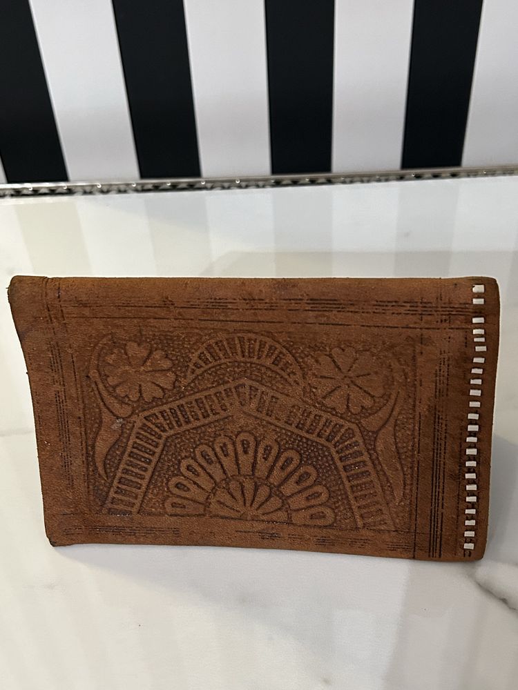 Skórzany portfel lata 70-te