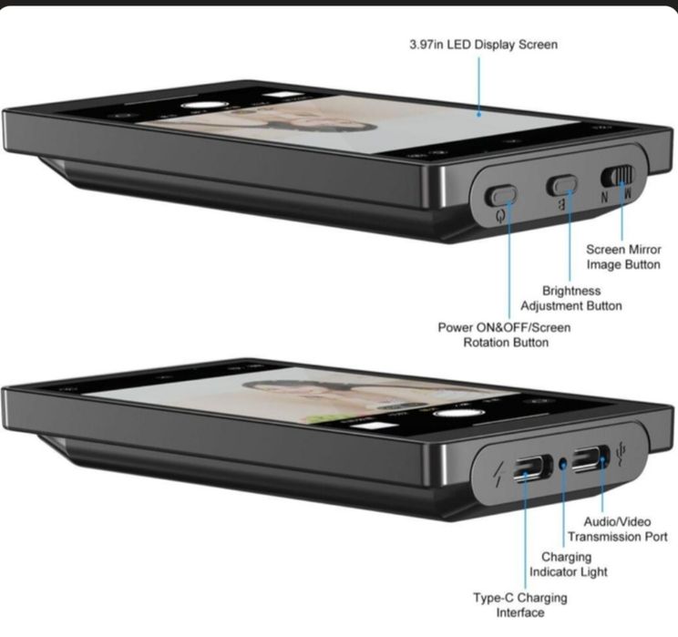 Екран монітора для селфі-блогу Newmowa PH01 MaxNMW з кріпленням та пул