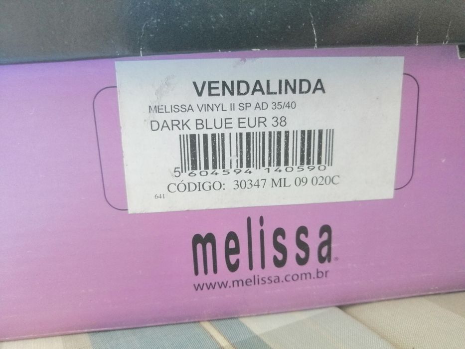 Sandálias Melissa 38 Azul
