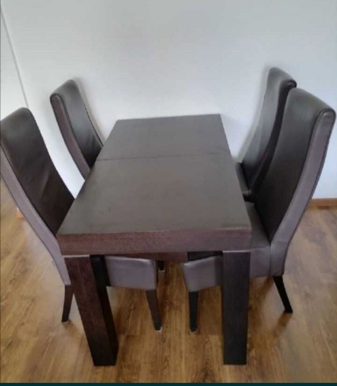 Zestaw mebli do salonu sofy stół z krzesłami plus szafka RTV stolik ka