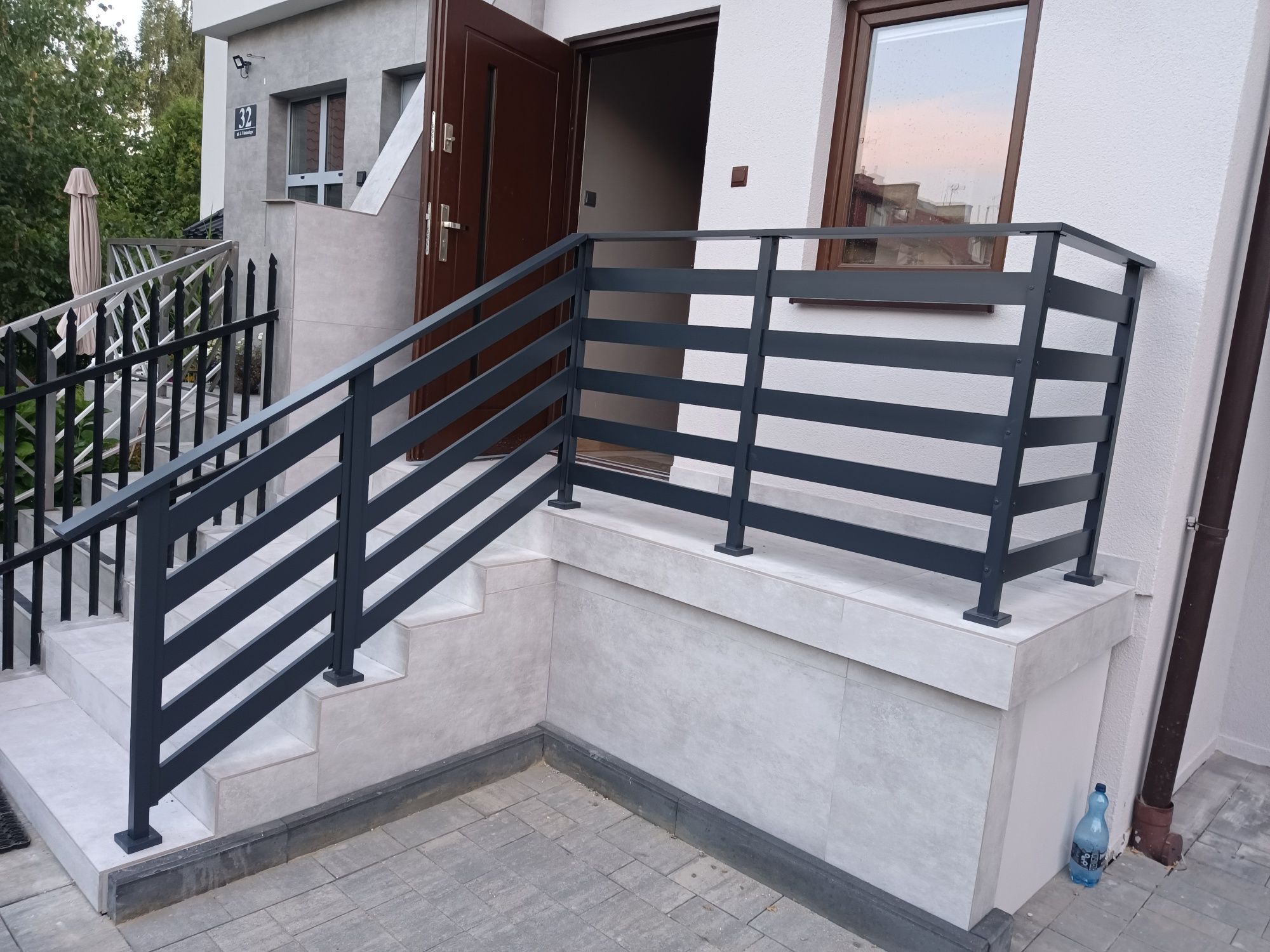 Balustrada,nowoczesna,aluminiowa malowana proszkowo