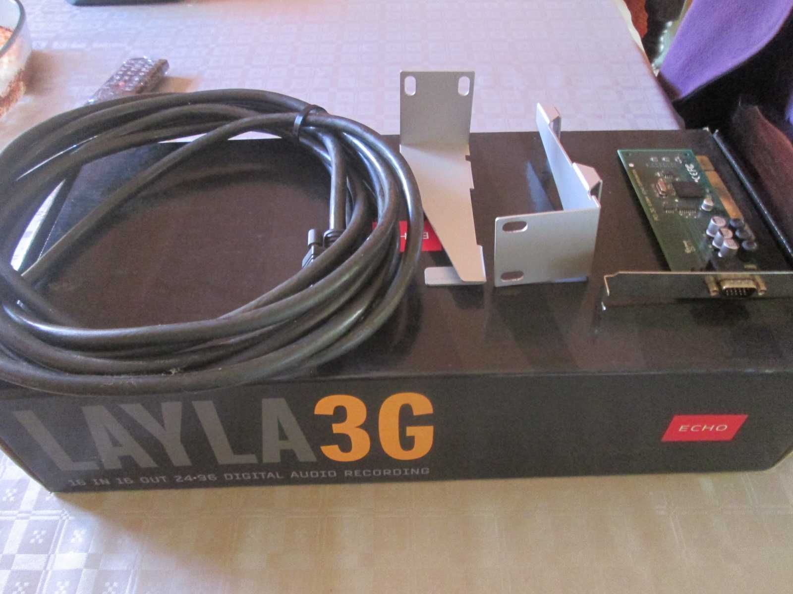 Interface audio placa de som Echo Layla 3G.  8 entradas 8 saídas.
