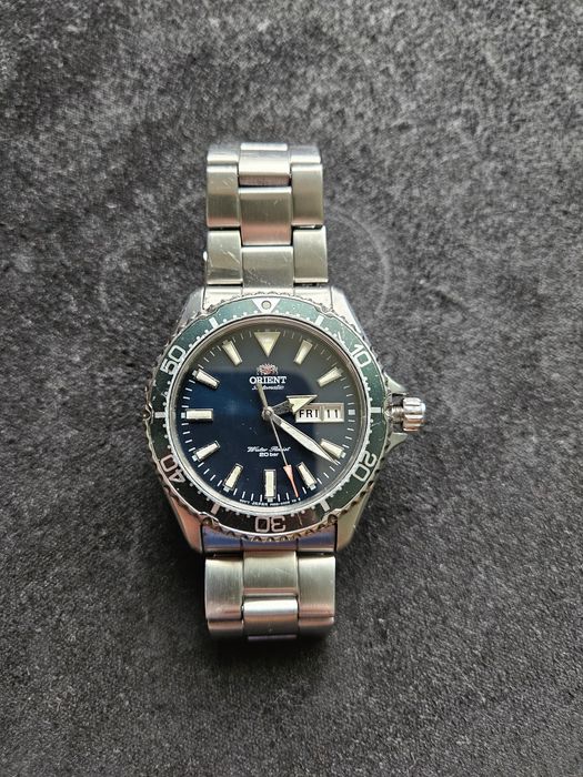 Дайверський годинник Orient Mako II (F692-UAC8 TH2, зелений циферблат)