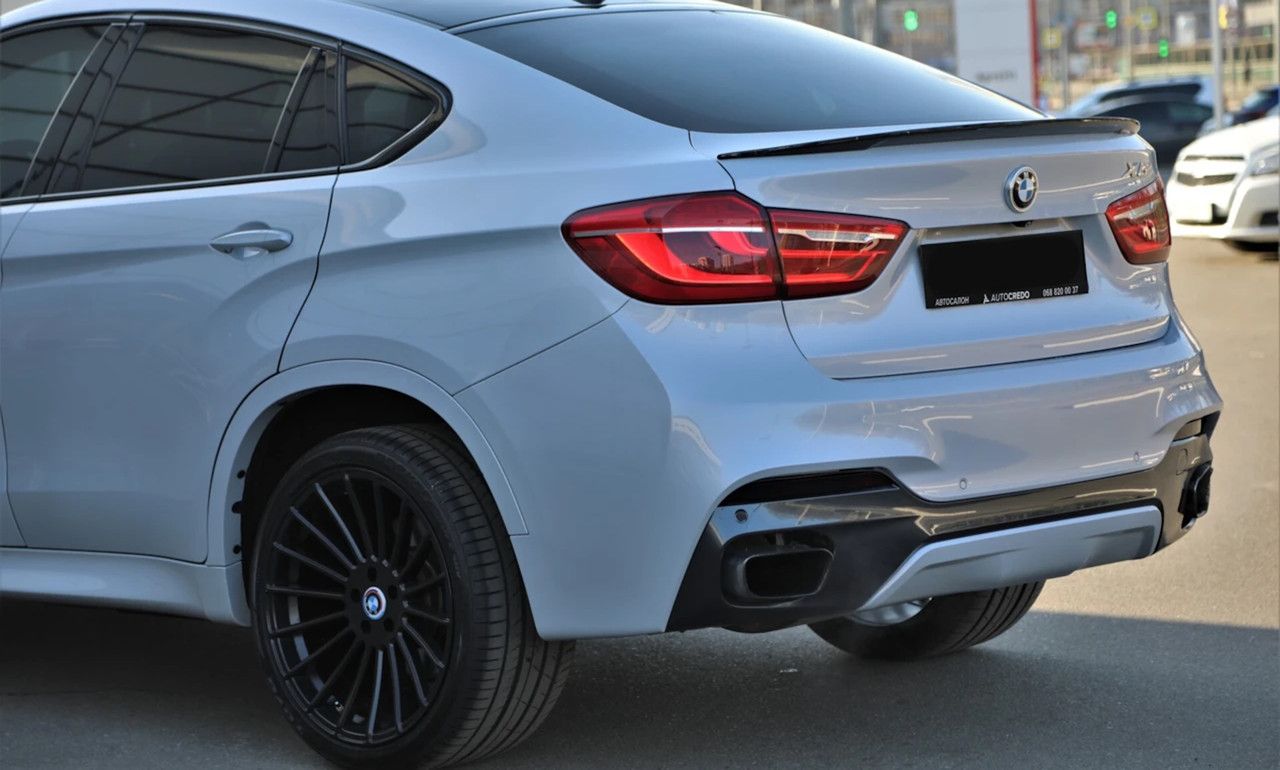 Спойлер Чорний глянець V1 на BMW X6 F16 2014-2018