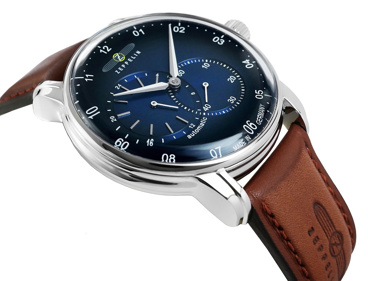 zegarek męski zeppelin new captain's line automatic 8662-3 + box