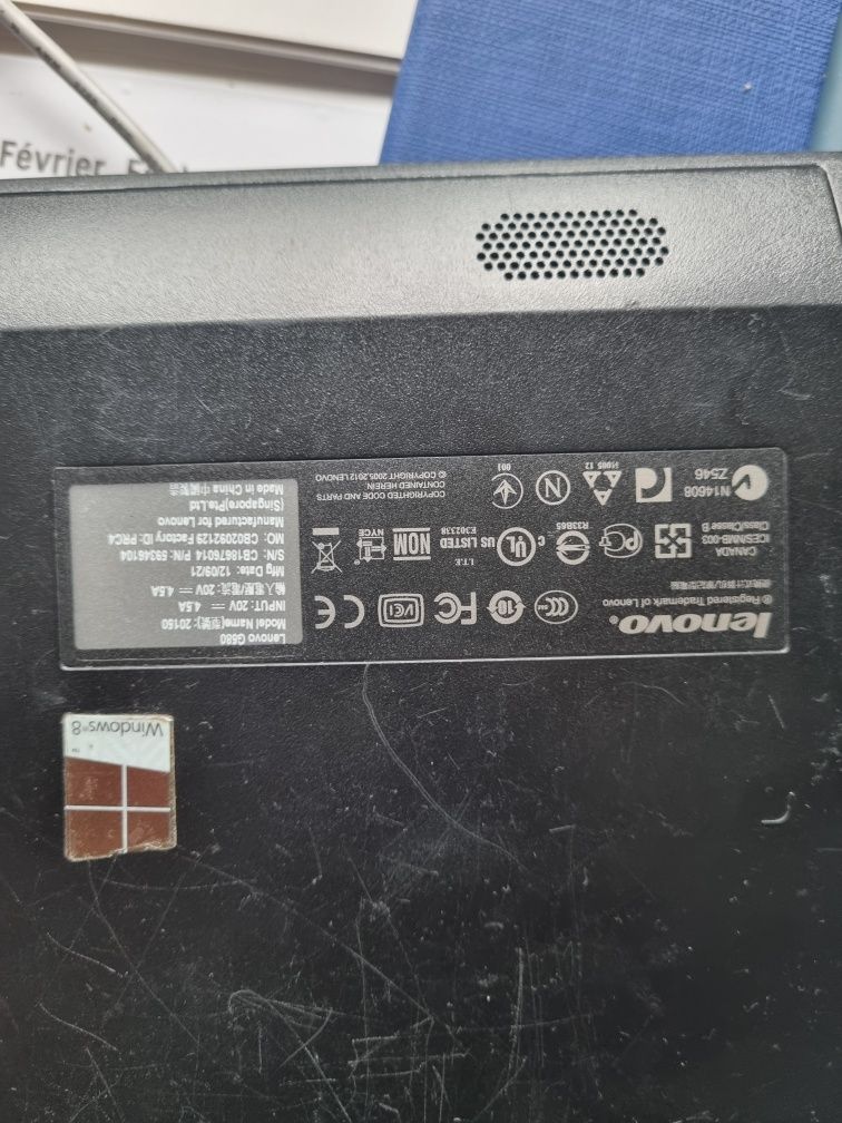 Laptop Lenovo g580