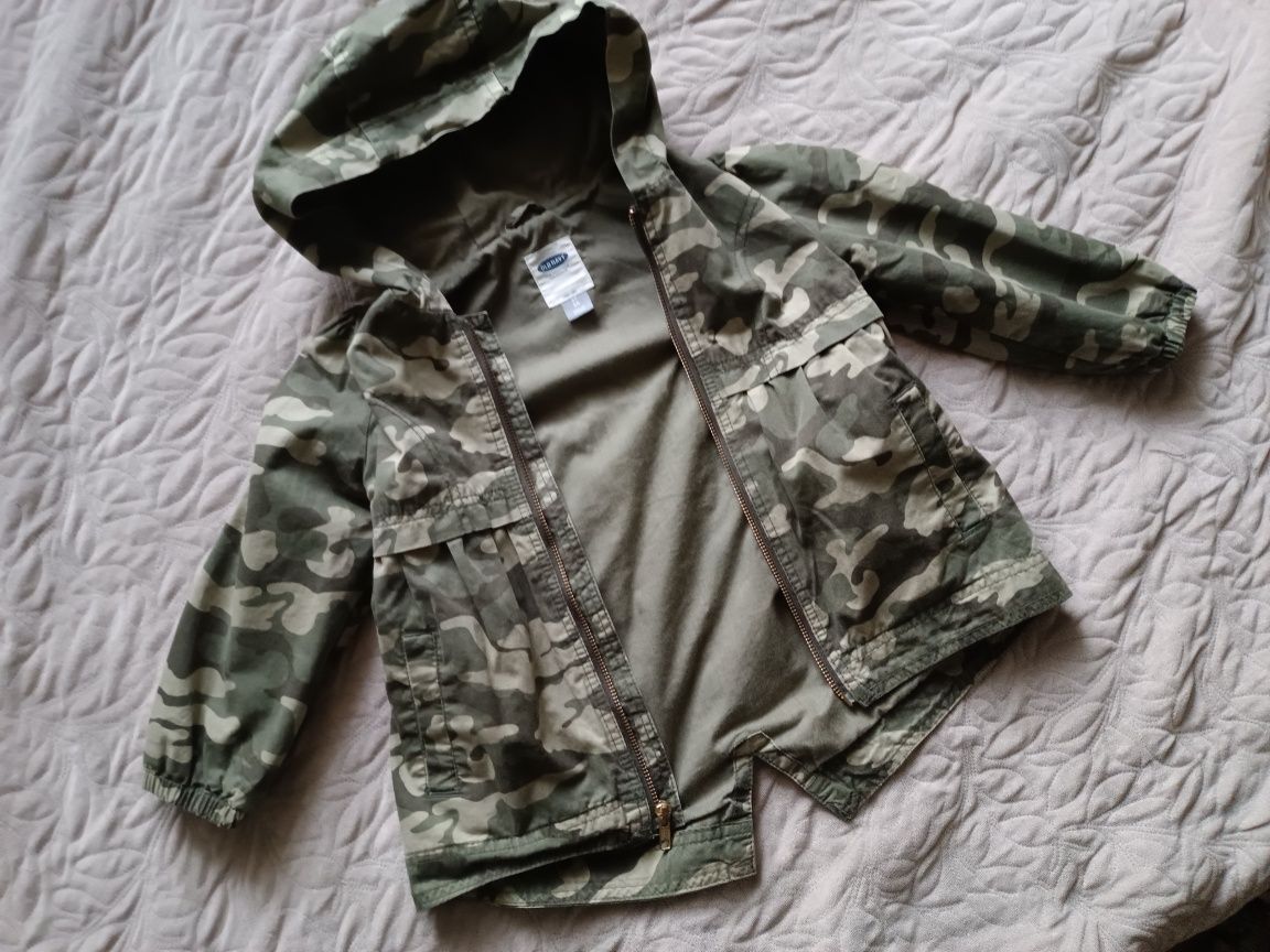 Old Navy - kurtka moro khaki dziewczęca 104 cm