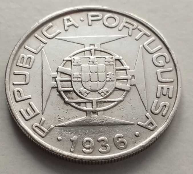 10 Escudos 1936 - Moçambique (Prata)